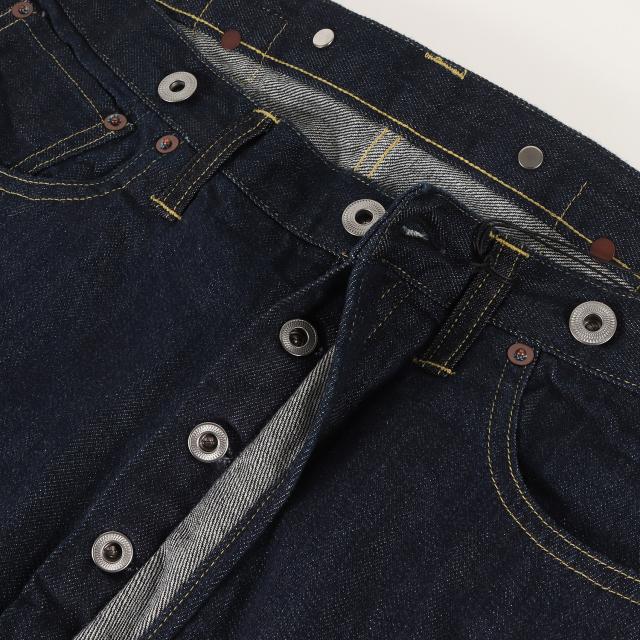 A.PRESSE アプレッセ パンツ インディゴ サイズ:32/30 | 25AW ウォッシュ加工 ワイド デニム パンツ (No.22 Washed Wide Denim Pants 25AAP-04-17) | ボタンフライ | 日本製 | ボトムス ジーンズ ジーパン【メンズ】【K4566】