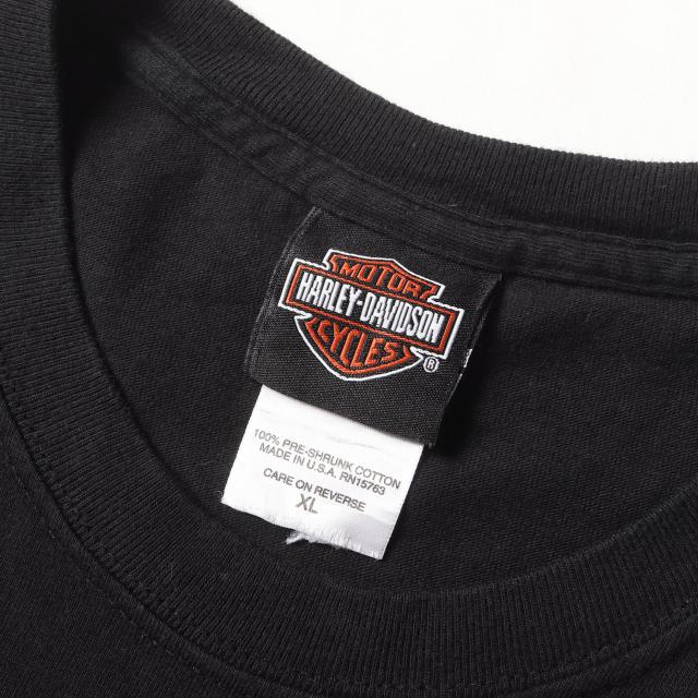 HARLEY-DAVIDSON ハーレーダビッドソン Tシャツ ブラック 黒 サイズ:XL