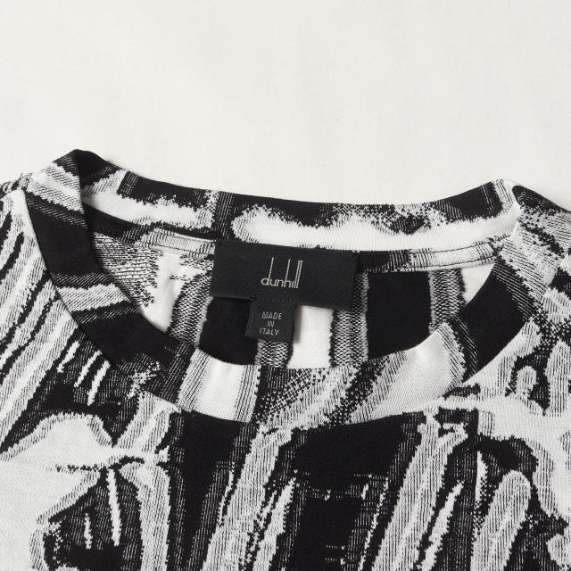 dunhill ダンヒル Tシャツ ブラック ホワイト 黒白 サイズ:S | 近年