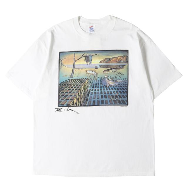 90s - 00s ヴィンテージ古着 / [記憶の固執の崩壊] 90s Salvador Dali アートプリント Tシャツ / USA製 / サルバドール・ダリ / ホワイト 白 / サイズ:XL / トップス カットソー 半袖【メンズ】【中古】【K4476】