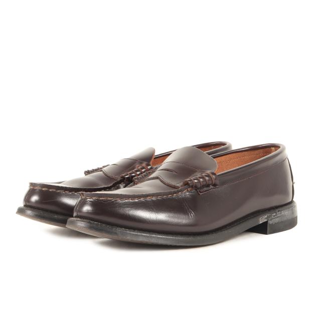 REGAL リーガル ダークブラウン サイズ:26.5EE | レザー ローファー / ペニーローファー | ブランド シューズ 靴【メンズ】【中古】【K4570】 REGAL リーガル ダークブラウン サイズ:26.5EE | レザー コイン