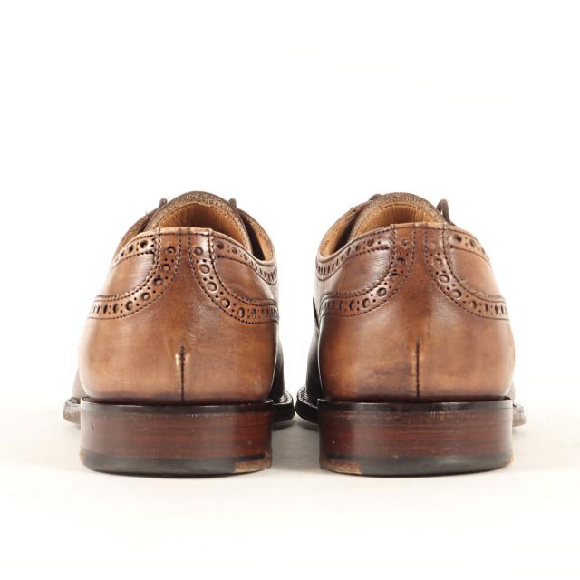 JOSEPH CHEANEY ジョセフチーニー モカ サイズ:UK5.5(24.5cm) | ウィルフレッド セミブローグ カーフレザー シューズ (WILFRED) | イングランド製 | 靴 革靴【メンズ】【中古】【K4570】