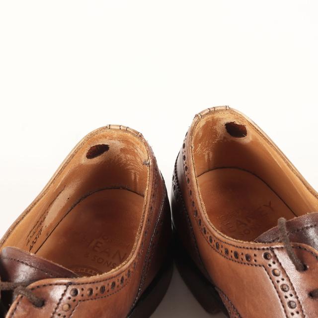 JOSEPH CHEANEY ジョセフチーニー モカ サイズ:UK5.5(24.5cm) | ウィルフレッド セミブローグ カーフレザー シューズ (WILFRED) | イングランド製 | 靴 革靴【メンズ】【中古】【K4570】