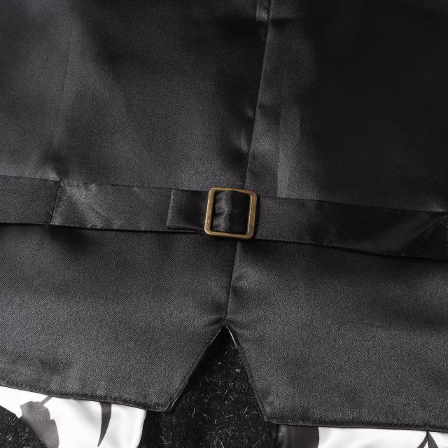 SOFTMACHINE ソフトマシーン ベスト ブラック 黒 サイズ:M | 裏地 死神柄 ウールベスト | トップス 羽織り 着回し【メンズ】【中古】【美品】【K4571】 SOFTMACHINE ソフトマシーン ベスト ブラック 黒 サイズ:M | 裏地 死神