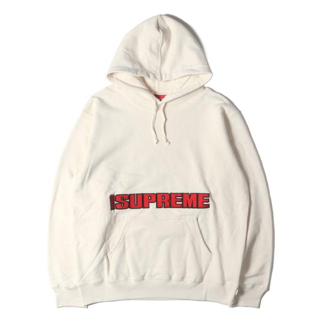 Supreme シュプリーム パーカー ナチュラル サイズ:XL | ブラックバスターロゴ スウェットパーカー (Blockbuster Hooded Sweatshirt) | トップス フーディー プルオーバー【メンズ】【K4572】