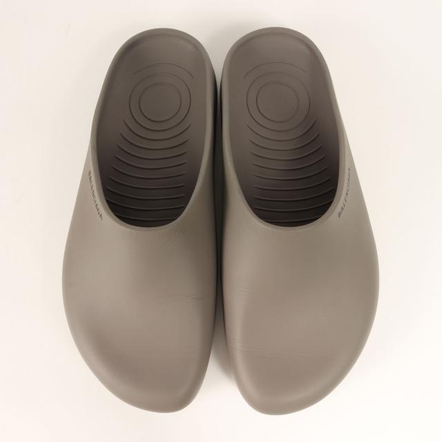 BALENCIAGA バレンシアガ サンダル サイズ:45(29.5cm) | ラバー クロッグ サンダル | グレー | イタリア製 | ブランド シューズ 靴【メンズ】【中古】【K4572】