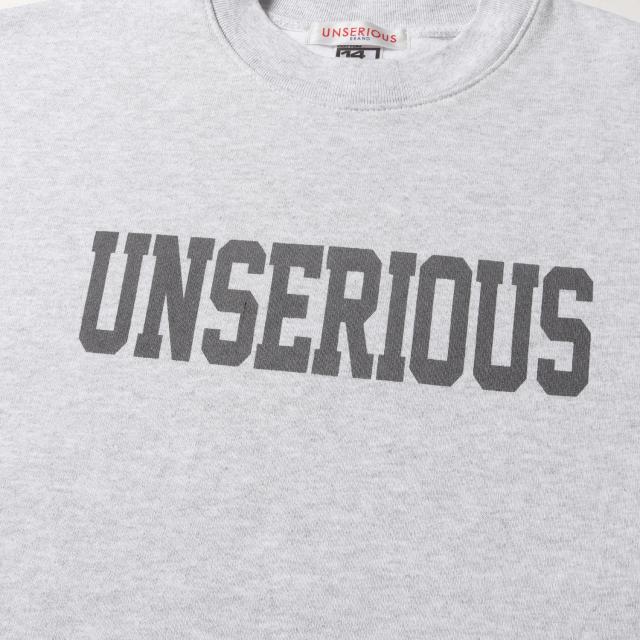 UNSERIOUS アンシリアス スウェット ライトヘザーグレー サイズ:M | LOS ANGELES APPAREL ロゴ スウェットシャツ (US ARMY Logo Sweat) | MADE IN USA | トップス トレーナー【メンズ】【中古】【美品】【K4572】 UNSERIOUS アンシリアス スウェット ライトヘザーグレー サイズ:M