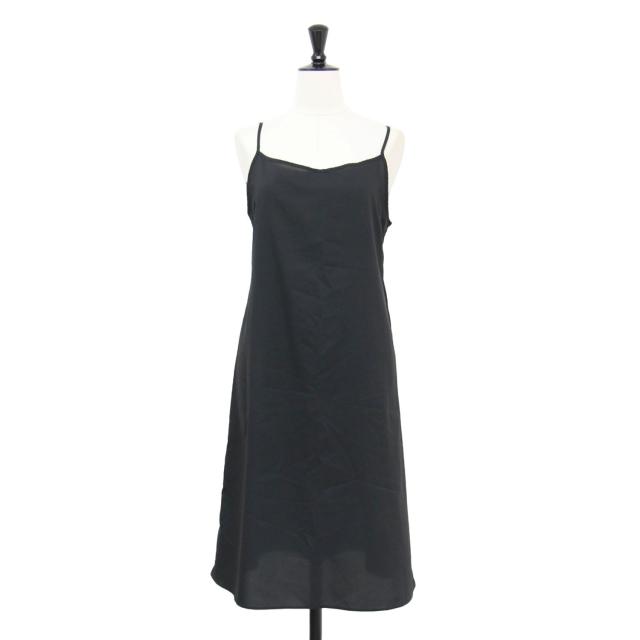 theory luxe セオリーリュクス ドレス ブラック サイズ:S32(XXS) | 25春夏 ノースリーブ ティアード ドレス | Blake Lyse Dress | ワンピース | ロング丈 クルーネック シアー コットン | トップス【レディース】【中古】【K4572】