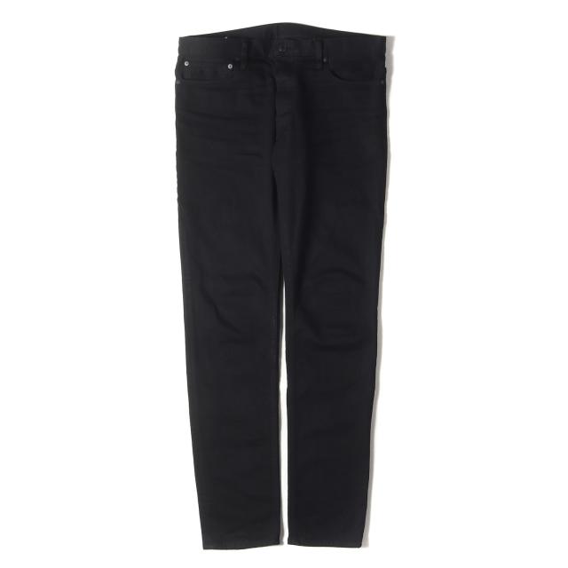 MINEDENIM マインデニム パンツ ブラック 黒 サイズ:35 | スーパースリム ストレッチ スキニー デニムパンツ (S.Slim STR OWS FPK107N-99) | ボタンフライ | 日本製 | ボトムス ジーンズ ジーパン【メンズ】【中古】【美品】【K4573】