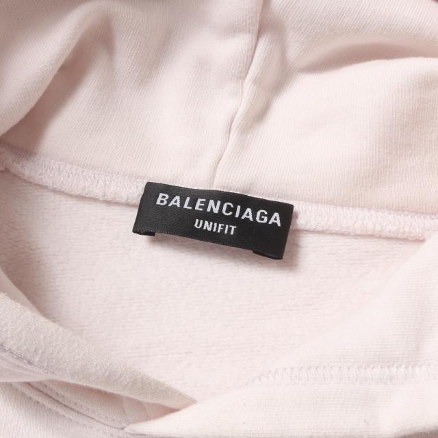 BALENCIAGA バレンシアガ パーカー ペールライトピンク サイズ:2 | 22AW テーピングロゴ スウェットパーカー (Oversized Hoodie 697879 TMVH2) | 裏起毛 | トップス フーディー【メンズ】【中古】【K4573】_2