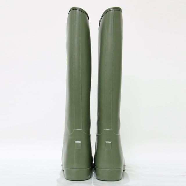 Traditional Weatherwear トラディショナル ウェザーウェア カーキ サイズ:36(23.0cm) | ロゴ レインブーツ /  長靴 | ロング ラバー | ブランド シューズ 靴【レディース】【中古】【K4573】