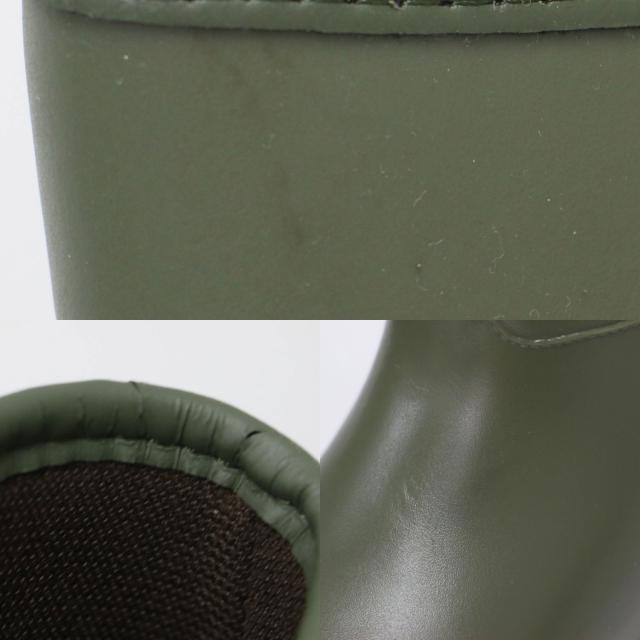 Traditional Weatherwear トラディショナル ウェザーウェア カーキ サイズ:36(23.0cm) | ロゴ レインブーツ /  長靴 | ロング ラバー | ブランド シューズ 靴【レディース】【中古】【K4573】