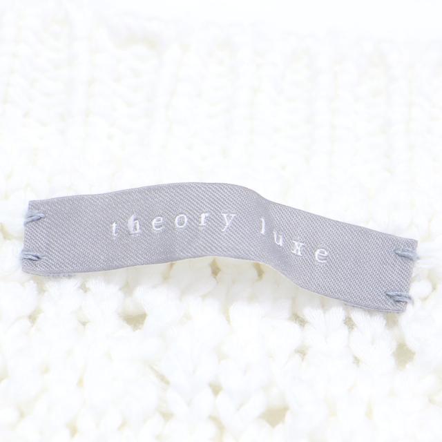 theory luxe セオリーリュクス ニット ホワイト 白 サイズ:S32(XXS) | 25春夏 リリカ シャカリ セーター / ニットベスト | Lilica Shacarri Sweater | プルオーバー リブ ポップコーン柄 | トップス【レディース】【中古】【K4573】_3
