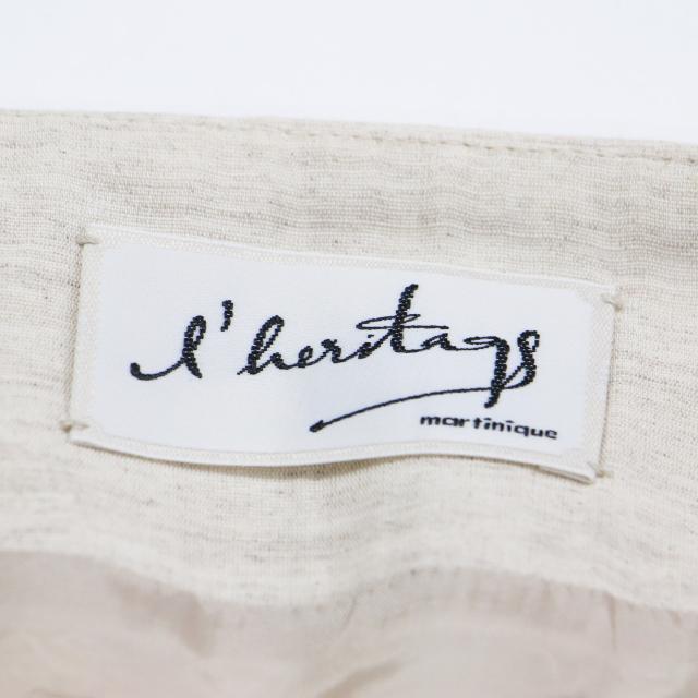 martinique マルティニーク スカート ライトベージュ サイズ:2 | 23秋冬 マーメイド ロング スカート / フレア ダブルクロス コットン リネン | ボトムス シンプル 【レディース】【中古】【K4576】 martinique マルティニーク スカート ライトベージュ サイズ:2 | 23