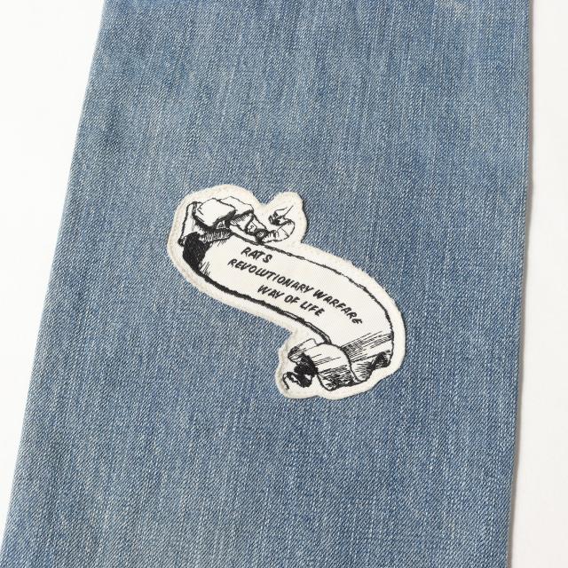 RATS ラッツ パンツ インディゴ サイズ:S | NOMADSパッチ付き ダメージ加工 デニムパンツ | ボトムス ジーンズ ジーパン【メンズ】【中古】【K4575】_6