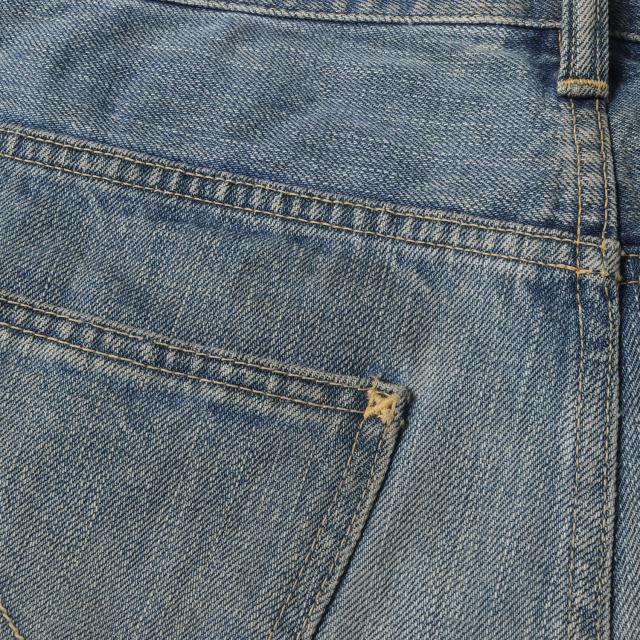 RATS ラッツ パンツ インディゴ サイズ:S | NOMADSパッチ付き ダメージ