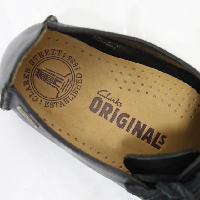 Clarks クラークス ブラック 黒 サイズ:UK6(25.0cm) | ラガー スムースレザー サイドレースアップ シューズ | Lugger | モカシン クレープソール | ブランド 靴【レディース】【中古】【K4575】
