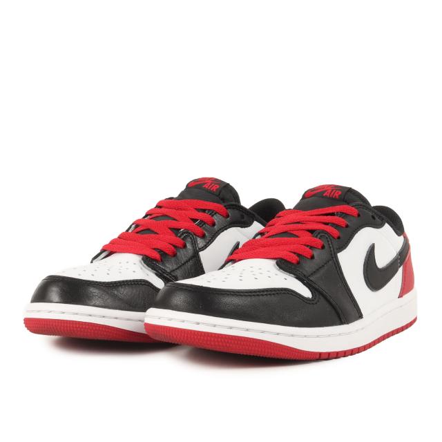 NIKE ナイキ サイズ:26.5cm | AIR JORDAN 1 LOW OG BLACK TOE / つま黒(CZ0790-106) | エアジョーダン1 ロー | ホワイト ブラック バーシティレッド | US8.5 | ローカット スニーカー シューズ 靴【メンズ】【中古】【美品】【K4576】