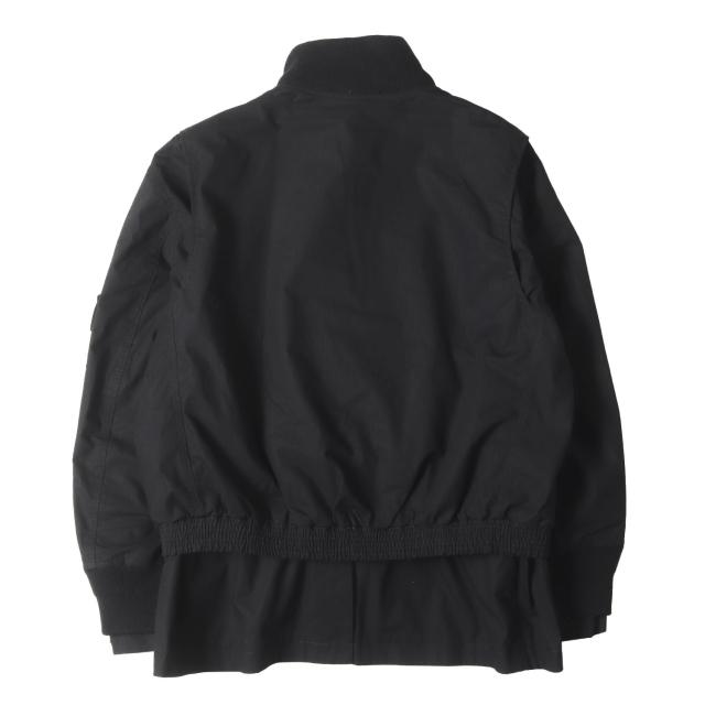 Sacai サカイ ジャケット 黒 ブラック サイズ:3 | 24AW テーラード ドッキング ボンバー ジャケット Rip Stop Jacket 24-03431M | 上着 アウター ブルゾン 【メンズ】【中古】【美品】【K4587】_1