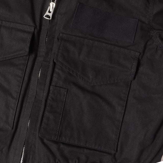 Sacai サカイ ジャケット 黒 ブラック サイズ:3 | 24AW テーラード ドッキング ボンバー ジャケット Rip Stop Jacket 24-03431M | 上着 アウター ブルゾン 【メンズ】【中古】【美品】【K4587】_4