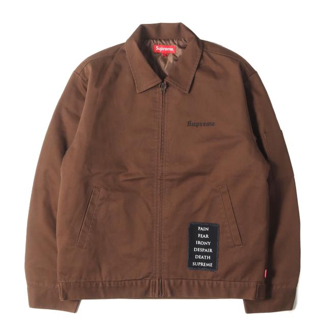 Supreme シュプリーム ジャケット 茶 ブラウン サイズ:S | 21AW THE CROW 裏地キルティング ワークジャケット Work Jacket | ザ クロウ コラボ 上着 アウター ブルゾン 【メンズ】【中古】【K4597】_1
