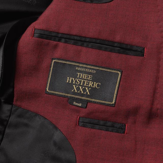 HYSTERIC GLAMOUR ヒステリックグラマー ジャケット ボルドー サイズ:S | シルク混 ウール 1B テーラードジャケット (0622AJ02) | THEE HYSTERIC XXX | アウター ブレザー 上着【メンズ】【中古】【美品】【K4610】_2