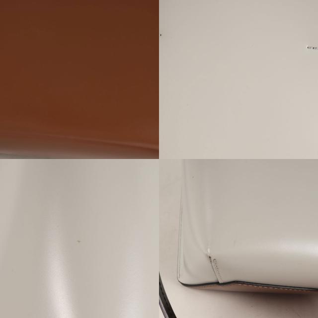 MARNI マルニ バッグ ブラウン×ライトグレー×ブラック | ミュゼオ ミニ バッグ | MUSEO | トートバッグ ショルダー | 2WAY 肩掛け クロスボディ 配色 カーフレザー | イタリア製 ブランド カバン【レディース】【中古】【K4613】_9
