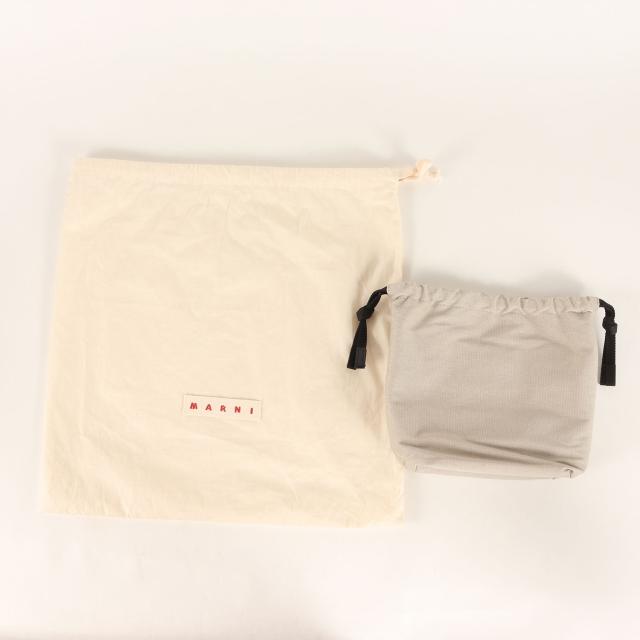 MARNI マルニ バッグ ブラウン×ライトグレー×ブラック | ミュゼオ ミニ バッグ | MUSEO | トートバッグ ショルダー | 2WAY 肩掛け クロスボディ 配色 カーフレザー | イタリア製 ブランド カバン【レディース】【中古】【K4613】_6
