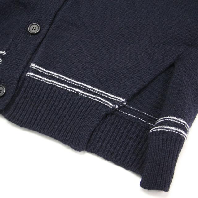 MARNI マルニ カーディガン ネイビー 紺 サイズ:40(M) | 24秋冬 バックロゴ キモノスリーブ カーディガン / ニット | クルーネック 長袖 ウール | イタリア製 | トップス セーター【レディース】【中古】【K4613】