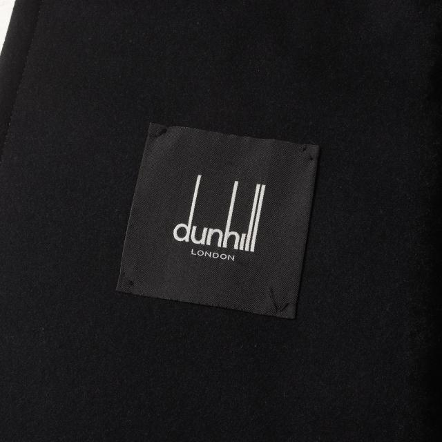 dunhill ダンヒル コート ブラック 黒 サイズ:50 | 近年モデル ムートンボア ウール/カシミヤ メルトン ダブルブレスト コート | アウター ジャケット 上着 | イタリア製【メンズ】【中古】【美品】【K4633】_3