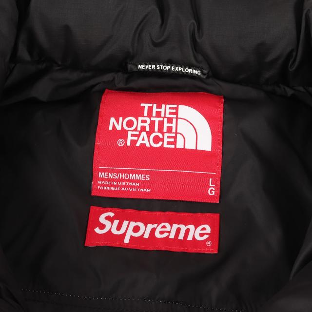 Supreme シュプリーム ジャケット ブラック 黒 サイズ:L | 24AW THE NORTH FACE パッチ付き ヌプシ ダウンジャケット (Nuptse Jacket) | アウター ブルゾン 上着 | コラボ【メンズ】【K4638】