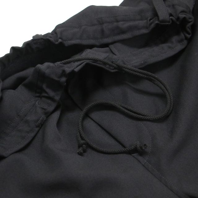 Yohji Yamamoto ヨウジヤマモト パンツ ブラック 黒 サイズ:1(S) | 24春夏 Ys ウール ギャバジン サイドパーツ付き パンツ | WOOL GABARDINE SIDE DETAIL PANTS | テーパード ウエストゴム カットオフ | 日本製 | ボトムス ズボン【レディース】【中古】【K4638】_4