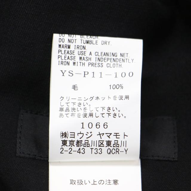 Yohji Yamamoto ヨウジヤマモト パンツ ブラック 黒 サイズ:1(S) | 24春夏 Ys ウール ギャバジン サイドパーツ付き パンツ | WOOL GABARDINE SIDE DETAIL PANTS | テーパード ウエストゴム カットオフ | 日本製 | ボトムス ズボン【レディース】【中古】【K4638】_7