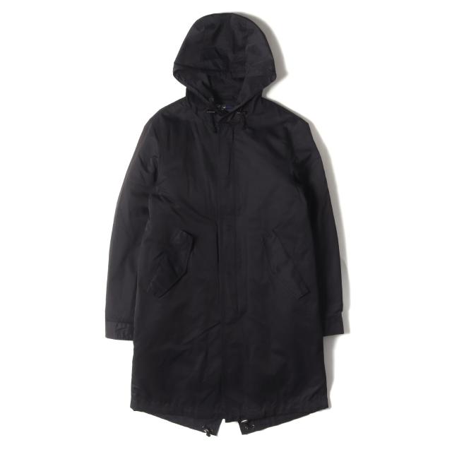POLO Ralph Lauren ポロ ラルフローレン コート ブラック 黒 サイズ:S | 00s ライナー付き ポリコットン フィッシュテール モッズコート | アウター ジャケット 上着 ミリタリー【メンズ】【中古】【K4652】