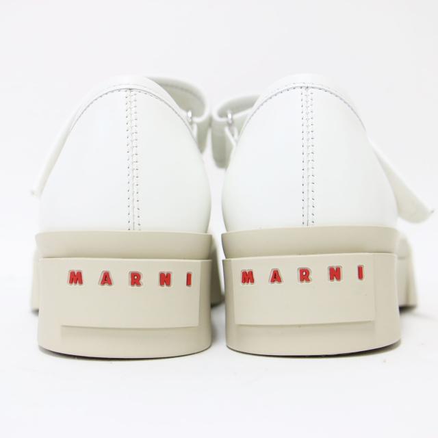 MARNI マルニ サイズ:38(25.0cm) | ナッパレザー パブロ メリージェーンスニーカー | PABLO | 厚底 ストラップ フラット ロゴ | アイボリー | イタリア製 ブランド シューズ 靴【レディース】【K4669】_2