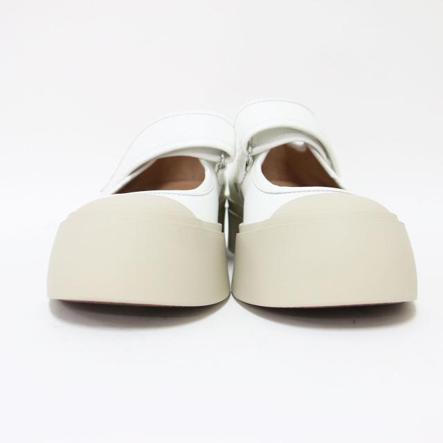 MARNI マルニ サイズ:38(25.0cm) | ナッパレザー パブロ メリージェーンスニーカー | PABLO | 厚底 ストラップ フラット ロゴ | アイボリー | イタリア製 ブランド シューズ 靴【レディース】【K4669】_3