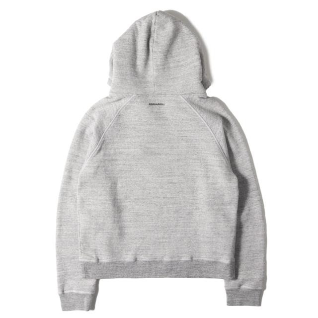 DSQUARED2 ディースクエアード パーカー ヘザーグレー サイズ:XS | 20SS ロゴ スウェット パーカー (S75GU0275 S25148) | Cool Raglan Fit | トップス フーディー【メンズ】【中古】【美品】【K4670】_1