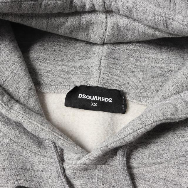 DSQUARED2 ディースクエアード パーカー ヘザーグレー サイズ:XS | 20SS ロゴ スウェット パーカー (S75GU0275 S25148) | Cool Raglan Fit | トップス フーディー【メンズ】【中古】【美品】【K4670】_2