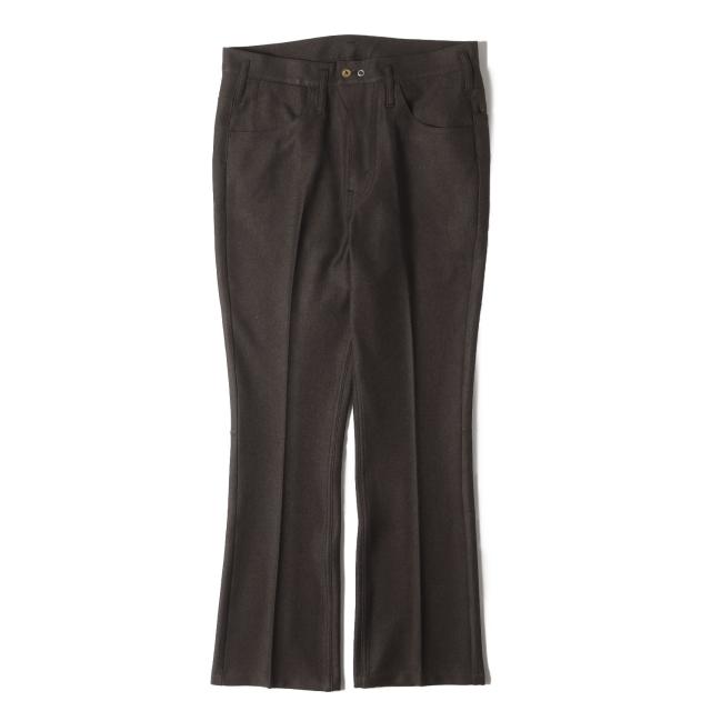 SandWaterr サンドウォーター パンツ ブラウン サイズ:01 | 25AW ブーツカット ポリツイル 5ポケット パンツ (RESEARCHED 5P PANTS POLY MIX TWILL SW-P0504) | ボトムス ズボン【メンズ】【K4670】