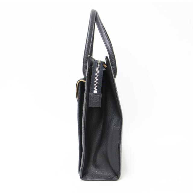 COMME des GARCONS コムデギャルソン バッグ ブラック 黒 | カウレザー ハンドバッグ / トートバッグ | フラップポケット 牛革 | ブランド カバン【レディース】【中古】【K4697】_1