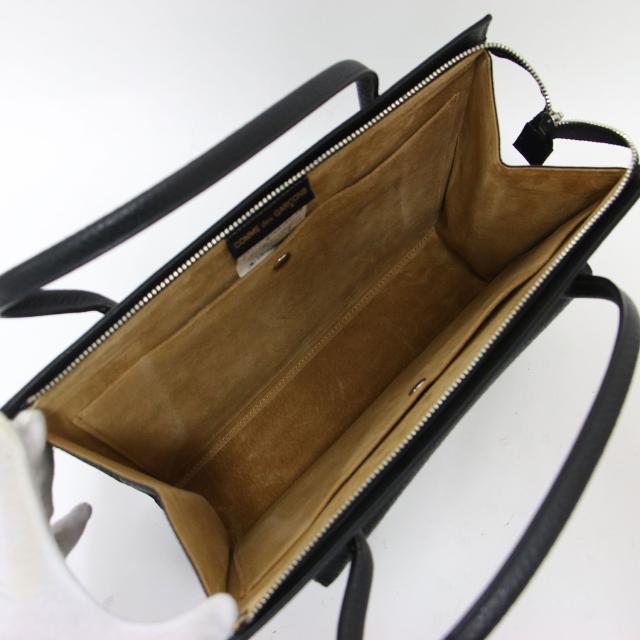 COMME des GARCONS コムデギャルソン バッグ ブラック 黒 | カウレザー ハンドバッグ / トートバッグ | フラップポケット 牛革 | ブランド カバン【レディース】【中古】【K4697】_4