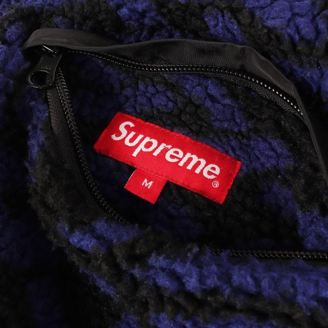 Supreme シュプリーム ジャケット ブラック ブルー サイズ:M | 21AW ケルティックノット柄 リバーシブル フリースジャケット (Celtic Knot Reversible WINDSTOPPER Fleece Hooded Jacket) | アウター ブルゾン 上着【メンズ】【中古】【K4707】_4