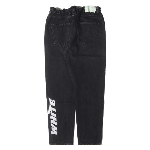 OFF-WHITE オフホワイト パンツ ブラック 黒 サイズ:32 | ウォッシュ 