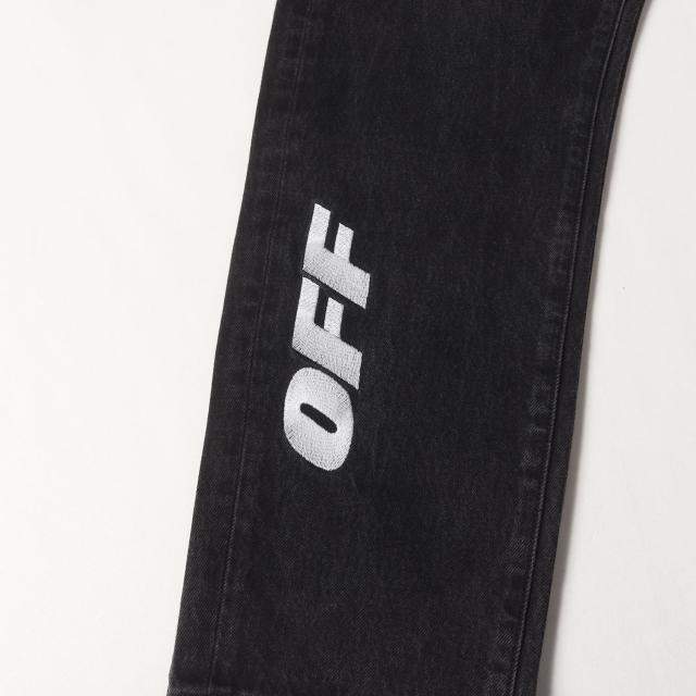 OFF-WHITE オフホワイト パンツ ブラック 黒 サイズ:32 | ウォッシュ 
