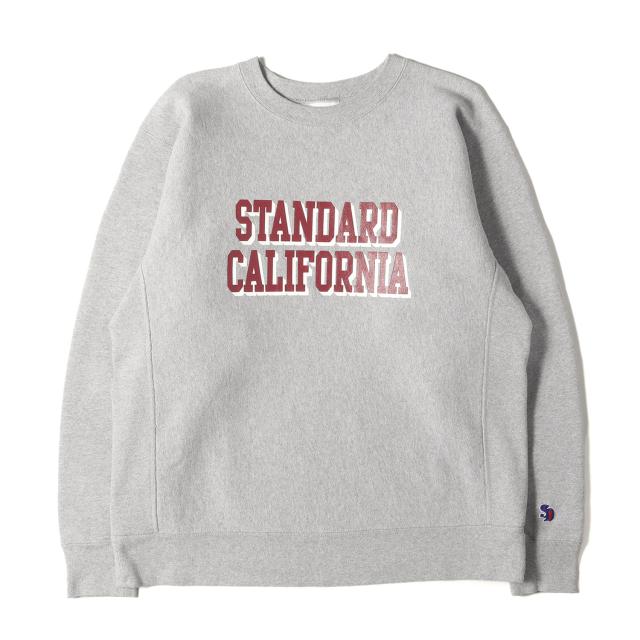 STANDARD CALIFORNIA スタンダードカリフォルニア スウェット ヘザーグレー サイズ:M | ロゴ スウェットシャツ (SD R.W.LOGO SWEAT LTD) | 日本製 | トップス トレーナー【メンズ】【中古】【K4709】