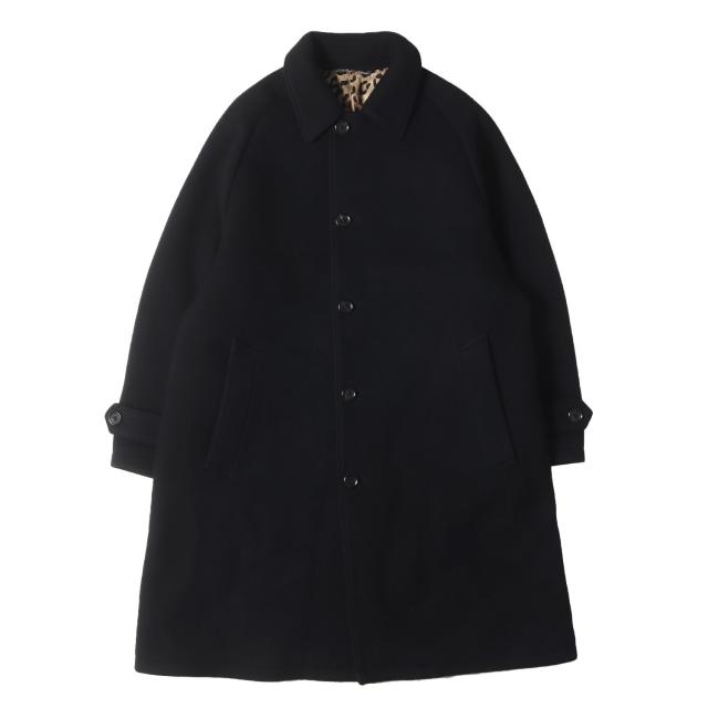 WACKO MARIA ワコマリア コート ブラック 黒 サイズ:M | 22AW メルトンウール 裏地レオパード バルカラーコート (BAL COLLAR COAT) | アウター ジャケット 上着【メンズ】【中古】【K4710】 41,906円