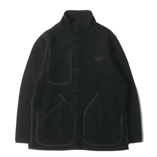 Porter Classic ポータークラシック ジャケット ブラック 黒 サイズ:S | フリース スナップボタン ジャケット (FLEECE JACKET) | アウター ブルゾン 上着【メンズ】【中古】【K4710】