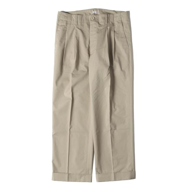 SEQUEL シークエル パンツ ベージュ サイズ:M | 2タック ワイド テーパード チノパンツ (CHINO PANTS TYPE-C) | ボトムス ズボン【メンズ】【中古】【美品】【K4710】