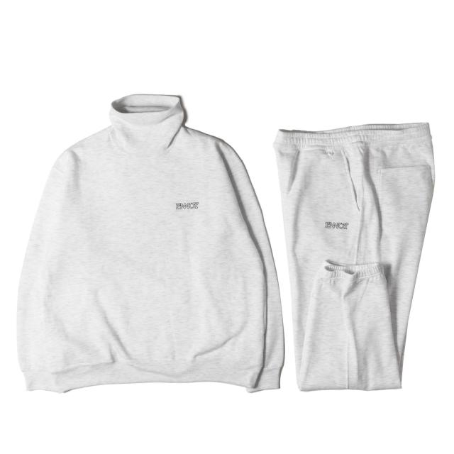 ENNOY エンノイ アッシュグレー サイズ:各XL | 24AW トートルネック スウェット & スウェットパンツ セットアップ (Electric Logo Turtleneck Sweat Set Up) 【メンズ】【中古】【美品】【K4711】