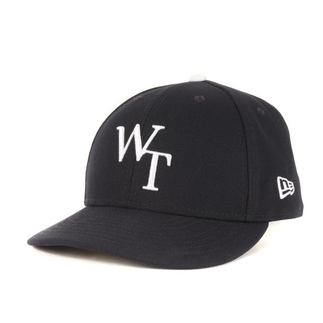 WTAPS ダブルタップス キャップ サイズ:7 1/2(59.6cm) | 22AW NEW ERA WTロゴ刺繍 ベースボールキャップ (59FIFTY LOW PROFILE / CAP / POLY. TWILL) | ネイビー 紺 | ブランド 帽子 | コラボ 別注【メンズ】【中古】【K4713】